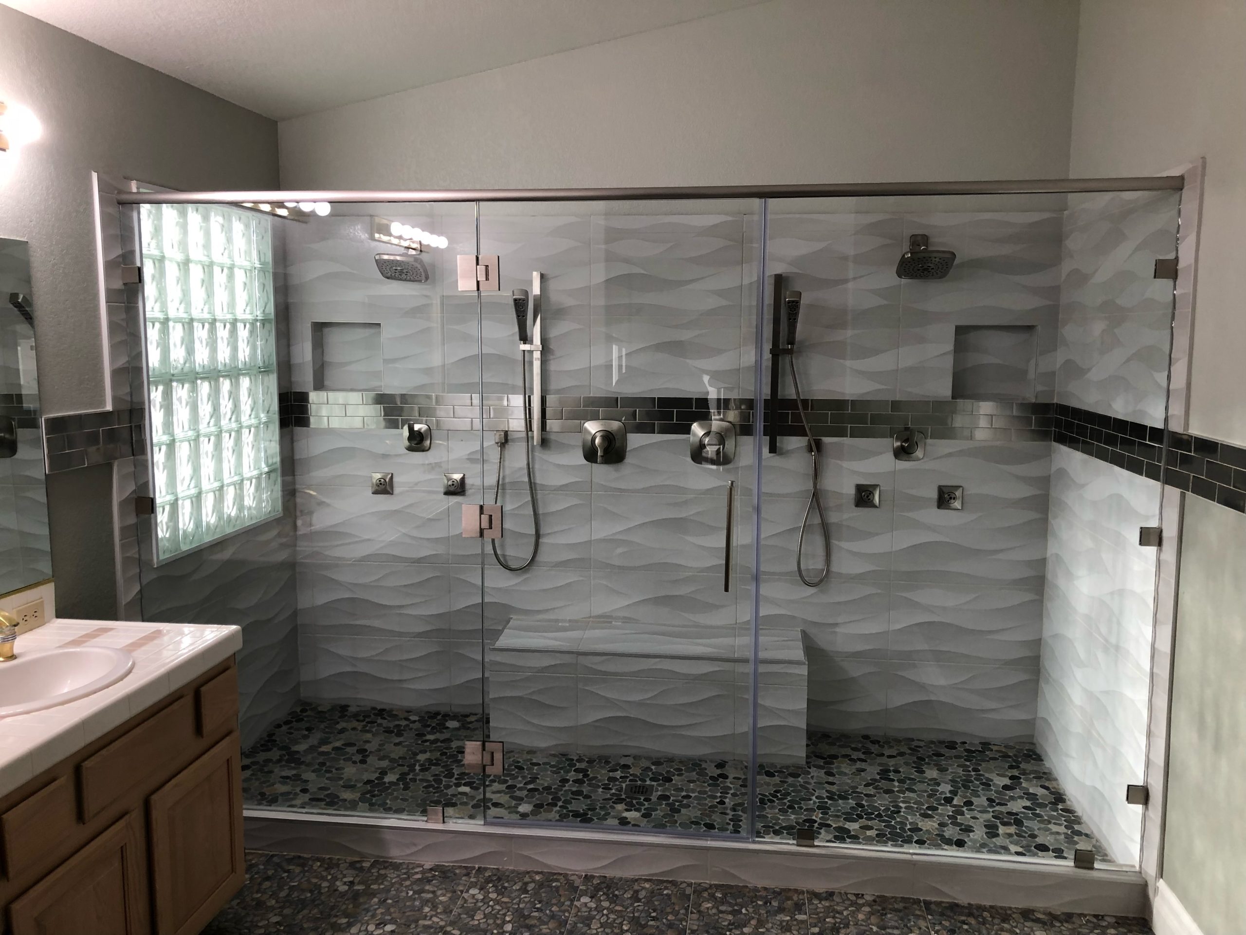 sliding glass shower door